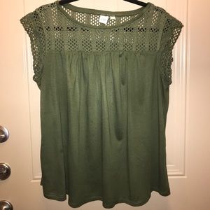 GAP olive green tank top